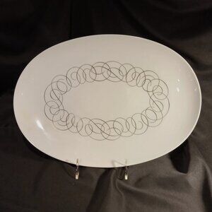 LARGE PLATTER FROM RAYMOND LOEWY'S VINTAGE "SCRIPT" LOVELY PATTERN (15" x 11")